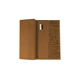 100% Lambs Wool Scarf - Camel