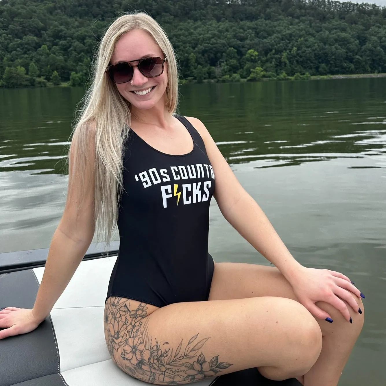 '90s Country FCKS One-Piece Swimsuit