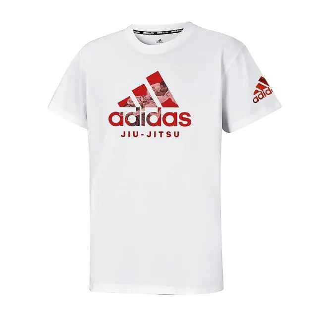 Adidas Badge of Sport Jiu Jitsu T-Shirt - White
