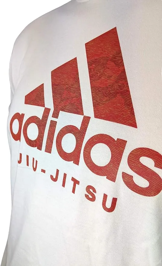 Adidas Badge of Sport Jiu Jitsu T-Shirt - White