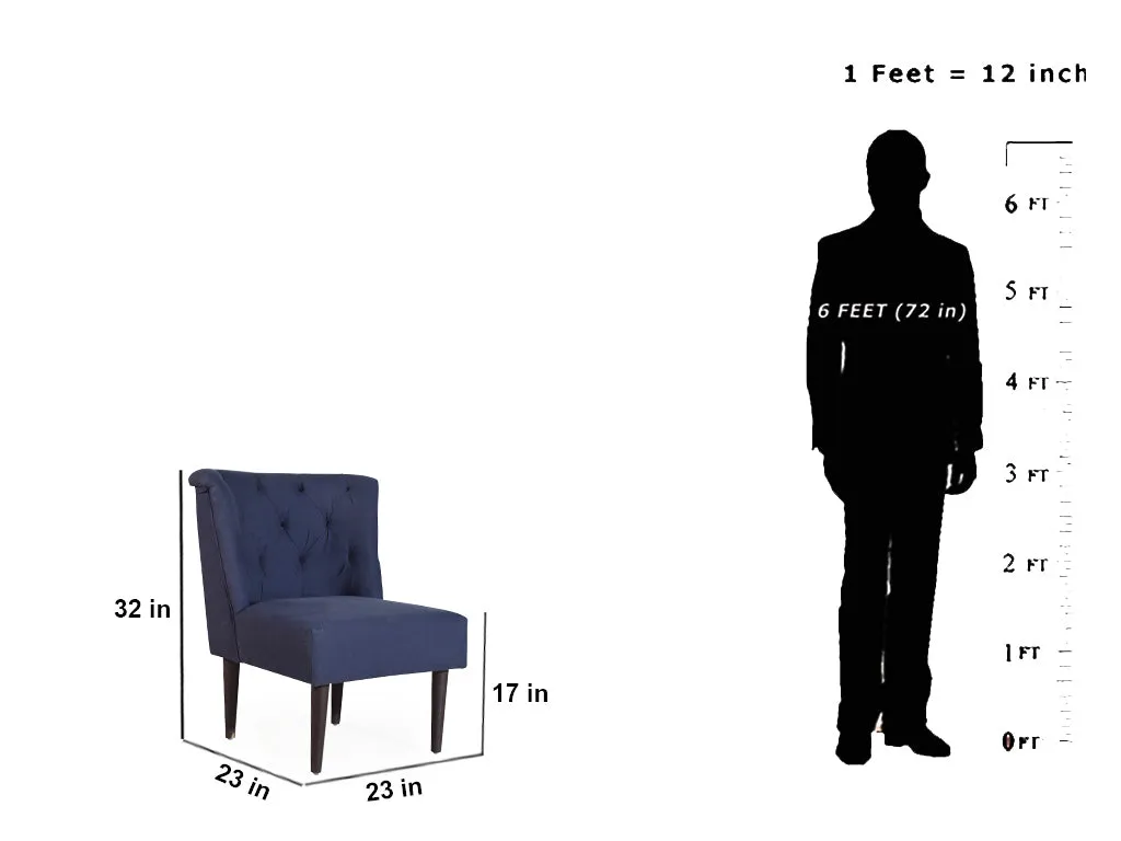 Alexa Chair In Premium Cotton Fabric
