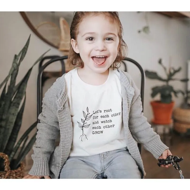 Baby/Toddler's Letter Print White T-shirt