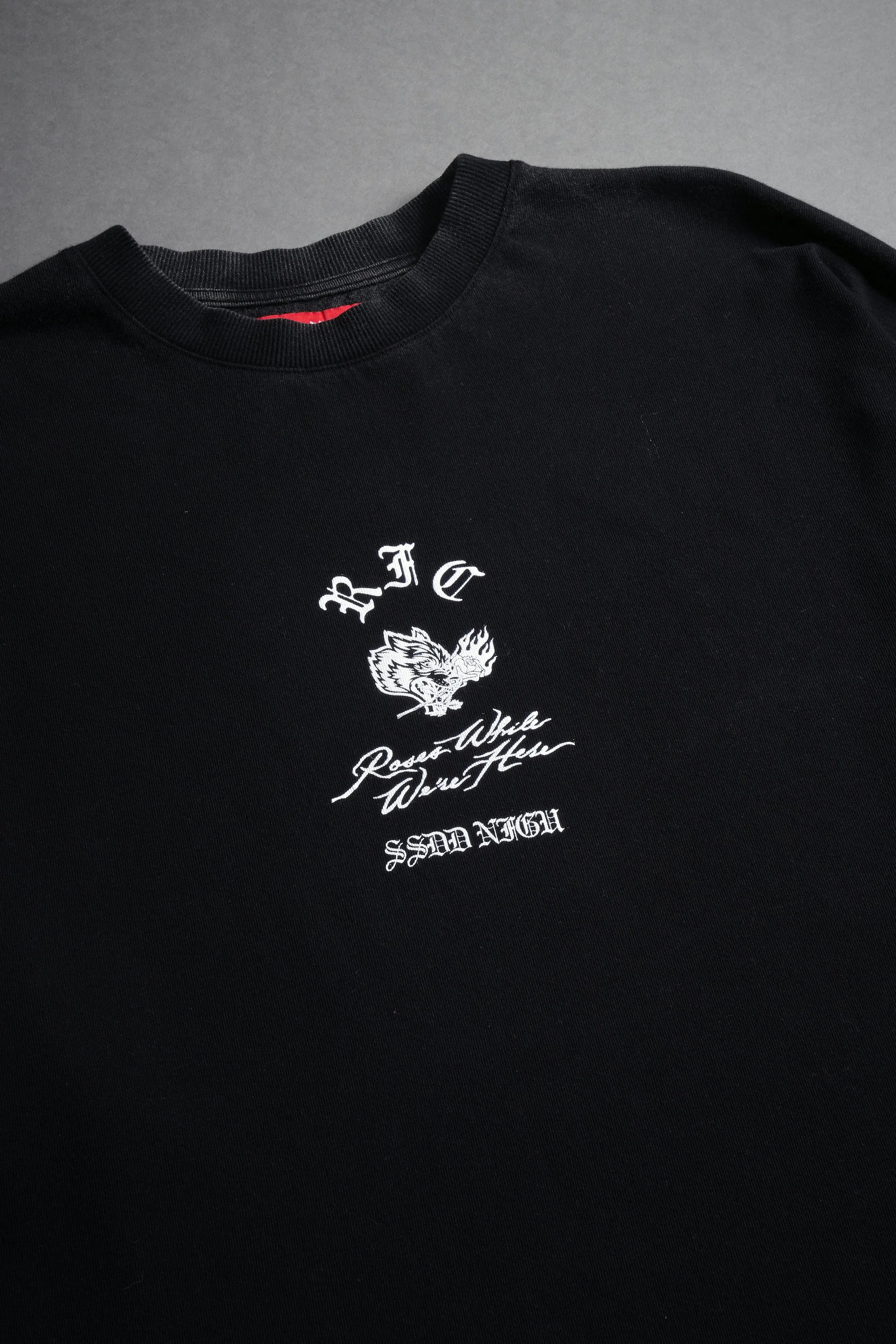 Bloom Through Fire "Premium" Oversized Tee in Black