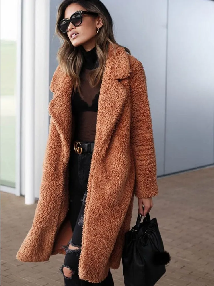 Casaco Feminino de L Aberto Ava Peacoat