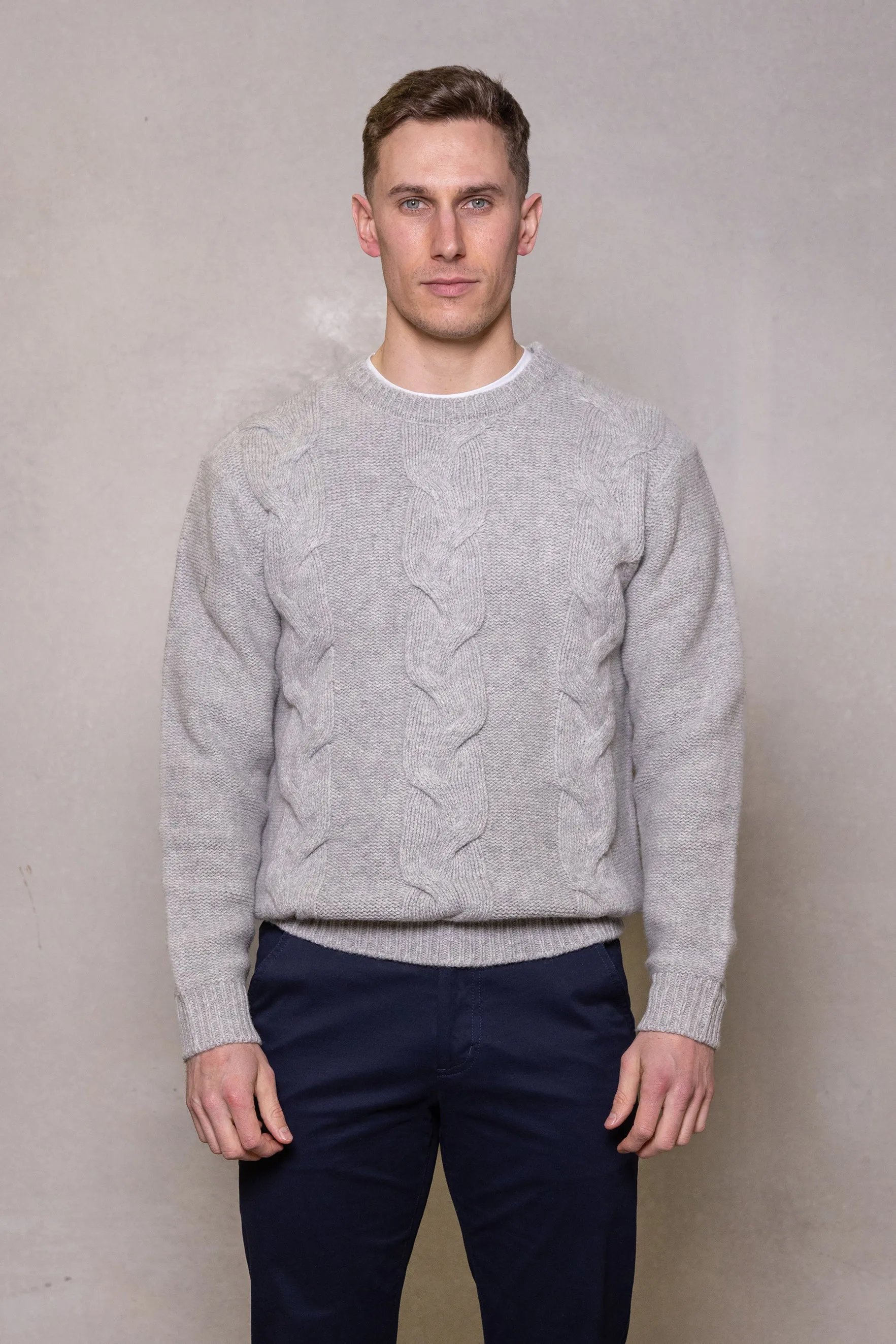 Cutler & Co 100% Merino Wool Issac Sweater - Stone