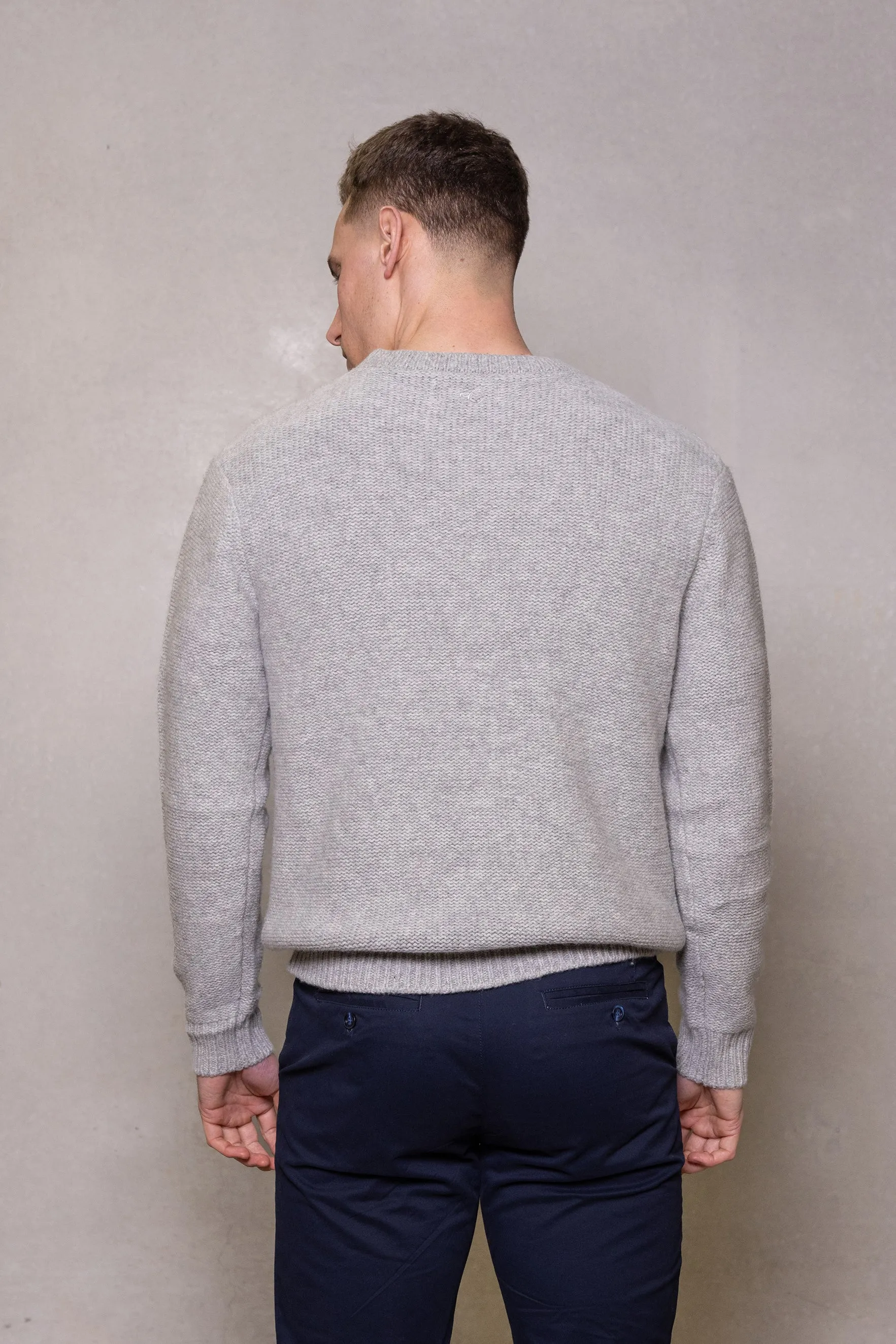 Cutler & Co 100% Merino Wool Issac Sweater - Stone