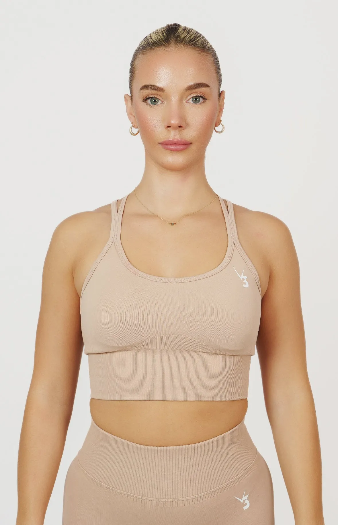 Form Seamless Scrunch Sports Bra, Leggings & Shorts Set - Dusty Pink