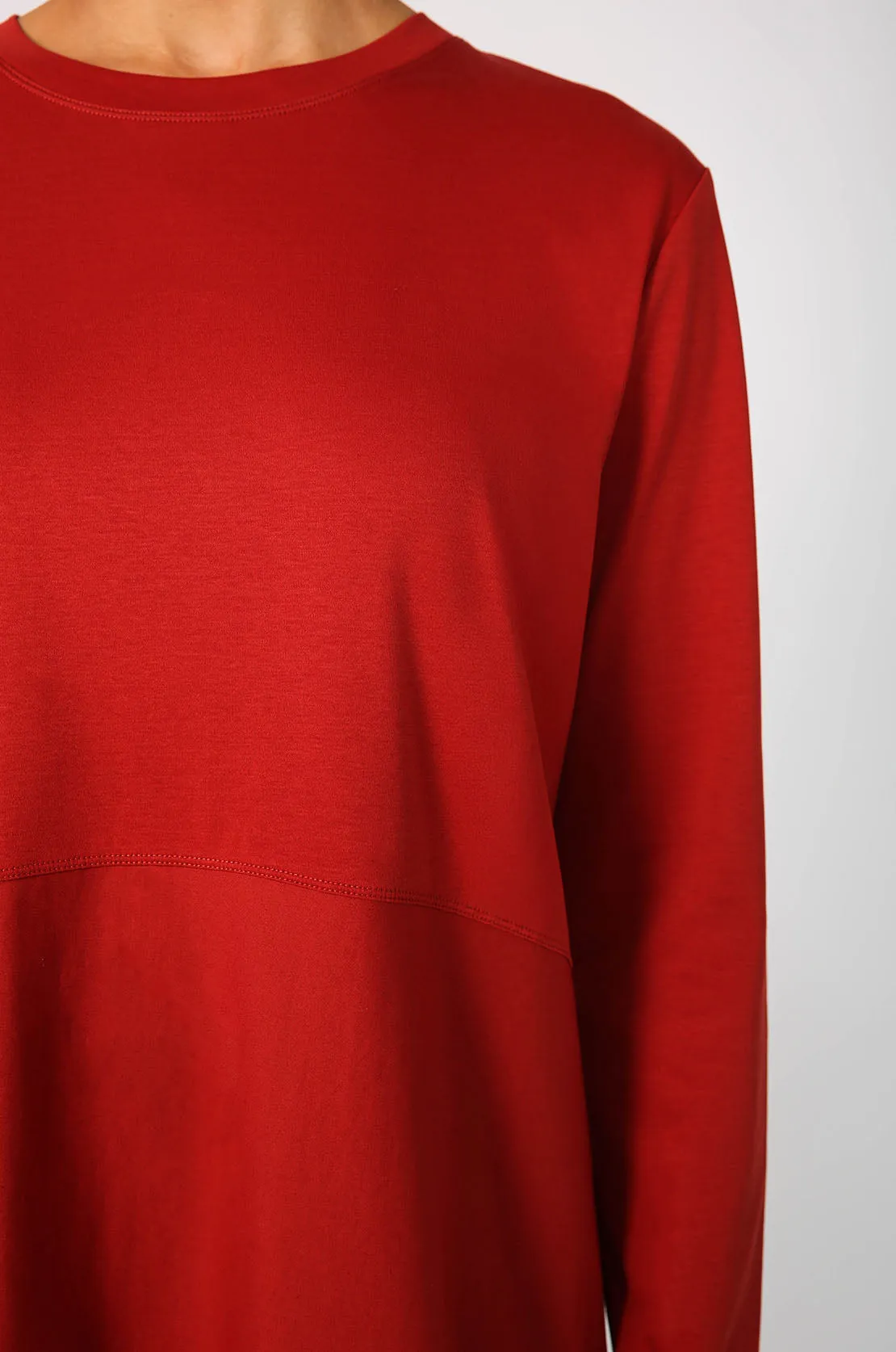 headspin longsleeve dress / burnt ochre