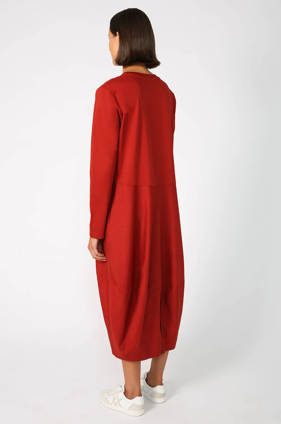 headspin longsleeve dress / burnt ochre