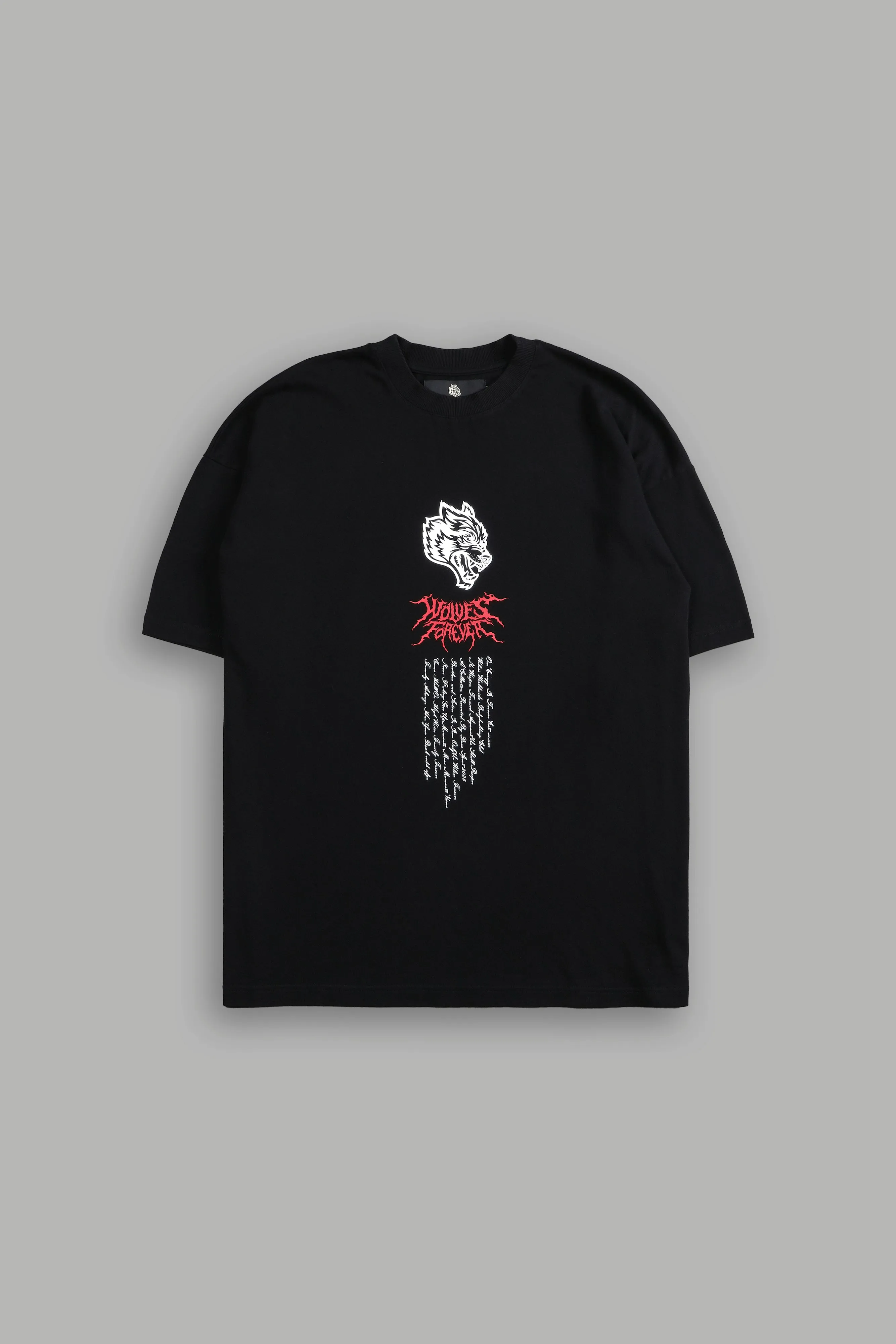 Hesh Wolf "Premium" Oversized Tee in Black