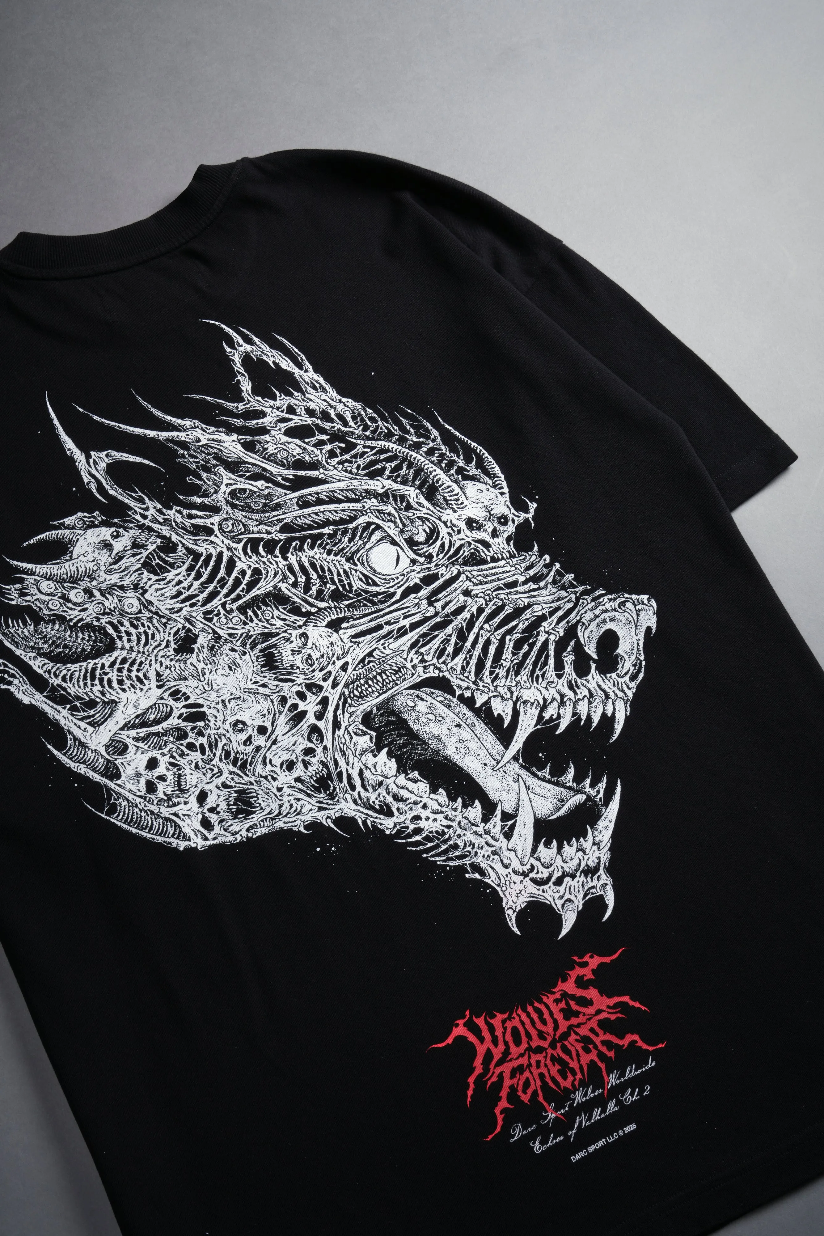 Hesh Wolf "Premium" Oversized Tee in Black