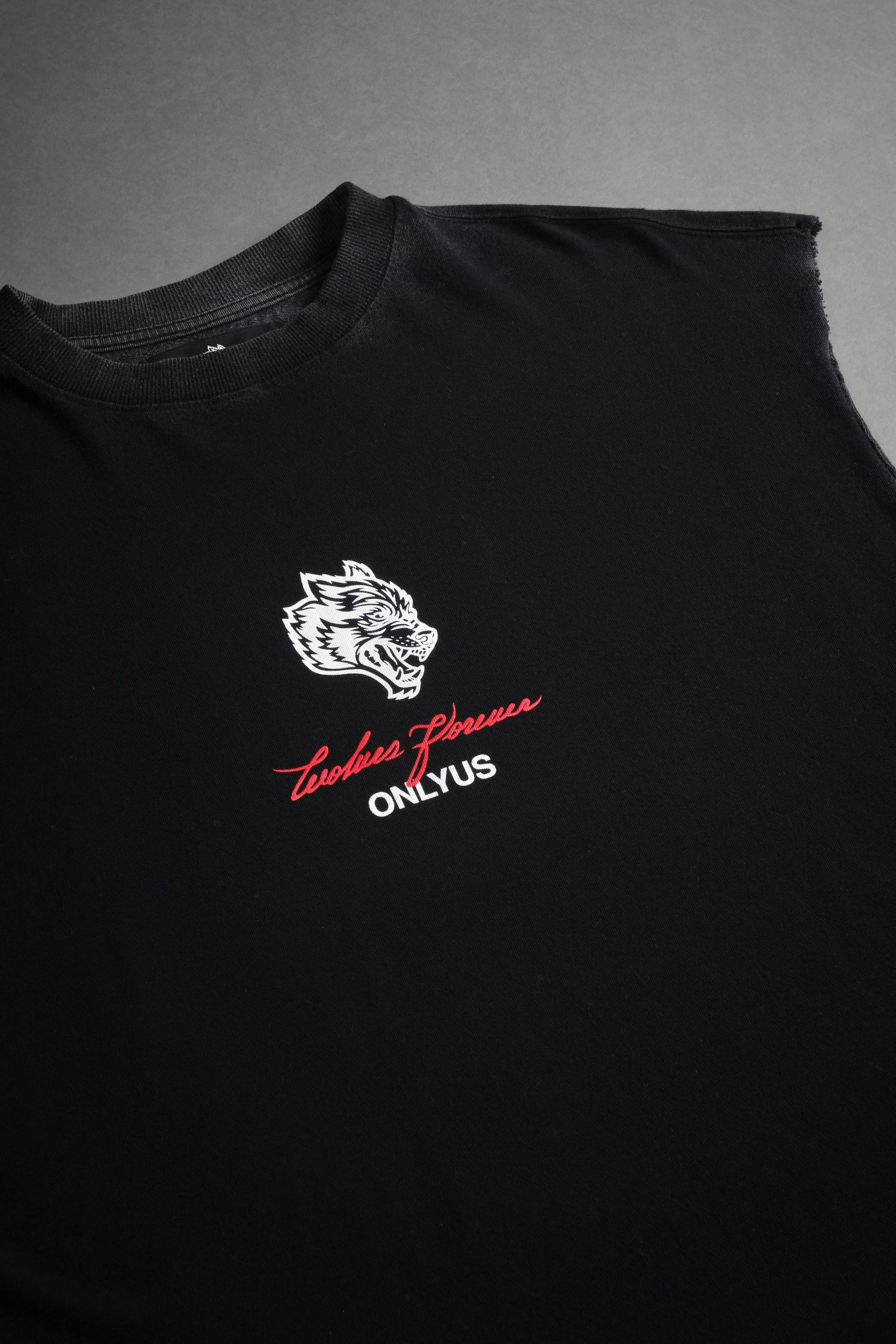 House Of Wolves "Premium" Muscle Tee in Black