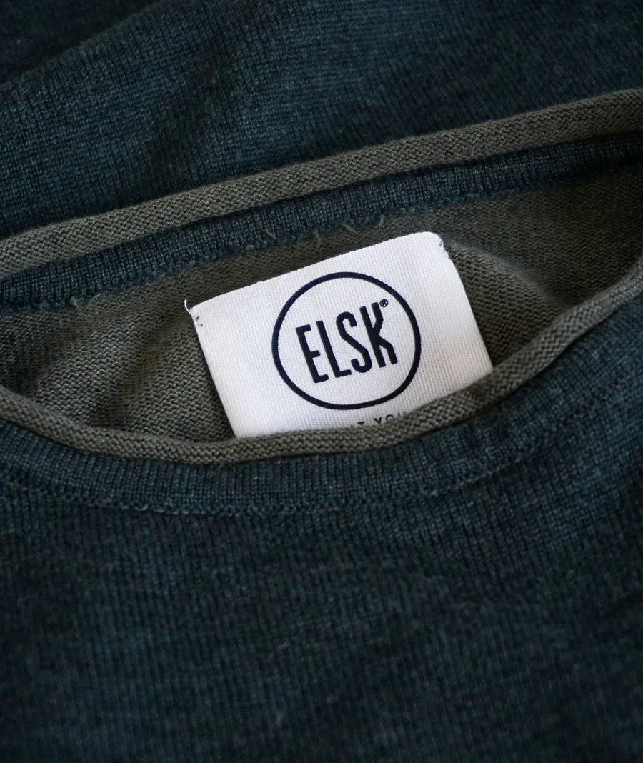 Lnnerup Mens Knit Double Knitted (Moss) - ELSK