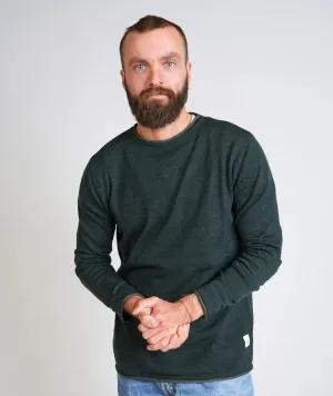 Lnnerup Mens Knit Double Knitted (Moss) - ELSK