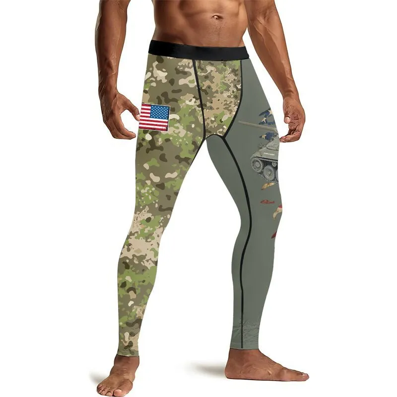 M18 Hellcat Tank Men's Compression Leggings