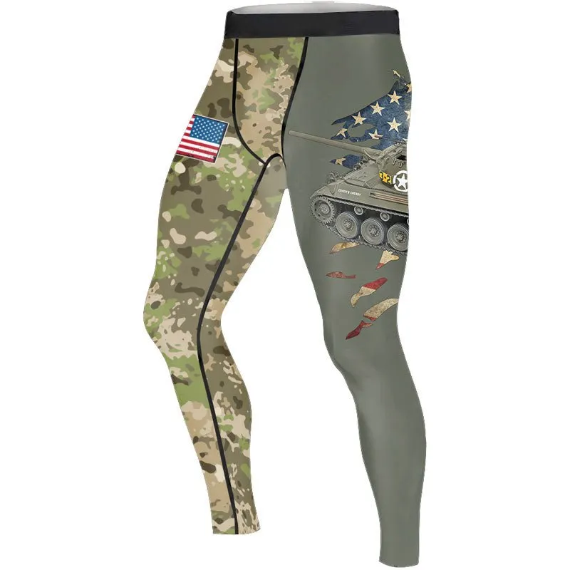 M18 Hellcat Tank Men's Compression Leggings