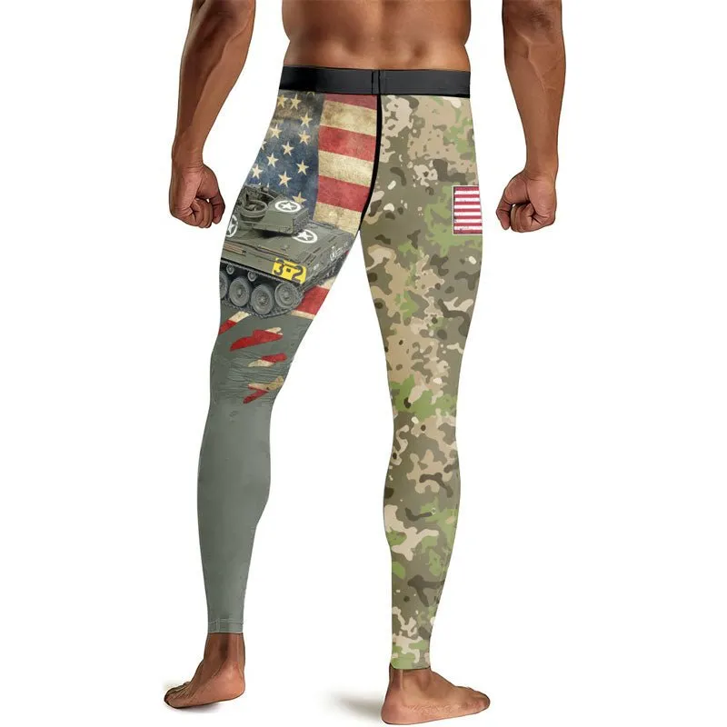 M18 Hellcat Tank Men's Compression Leggings