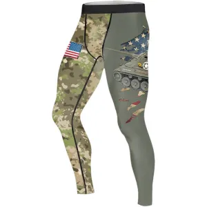 M18 Hellcat Tank Men's Compression Leggings