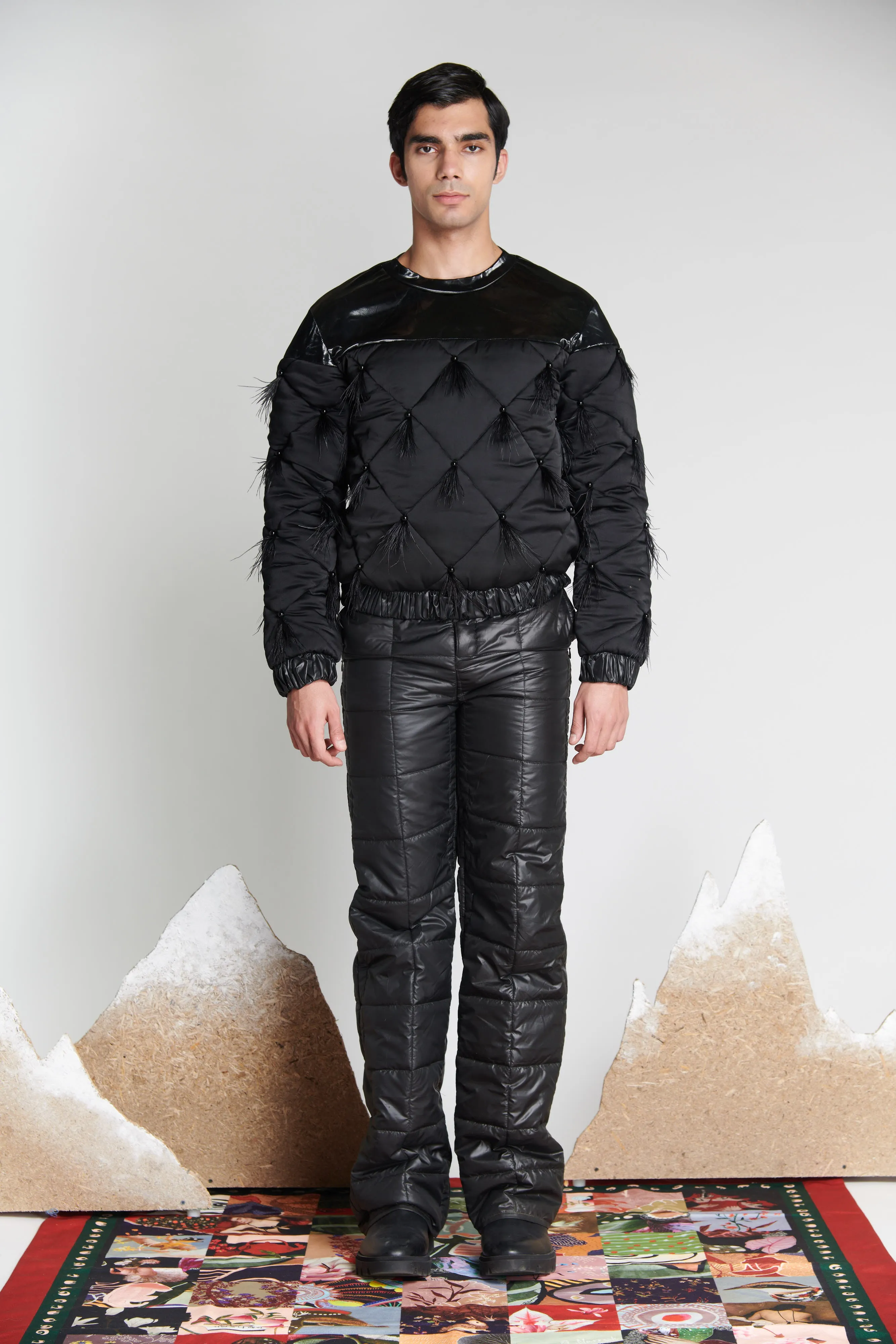 Noir Puffer Jumper
