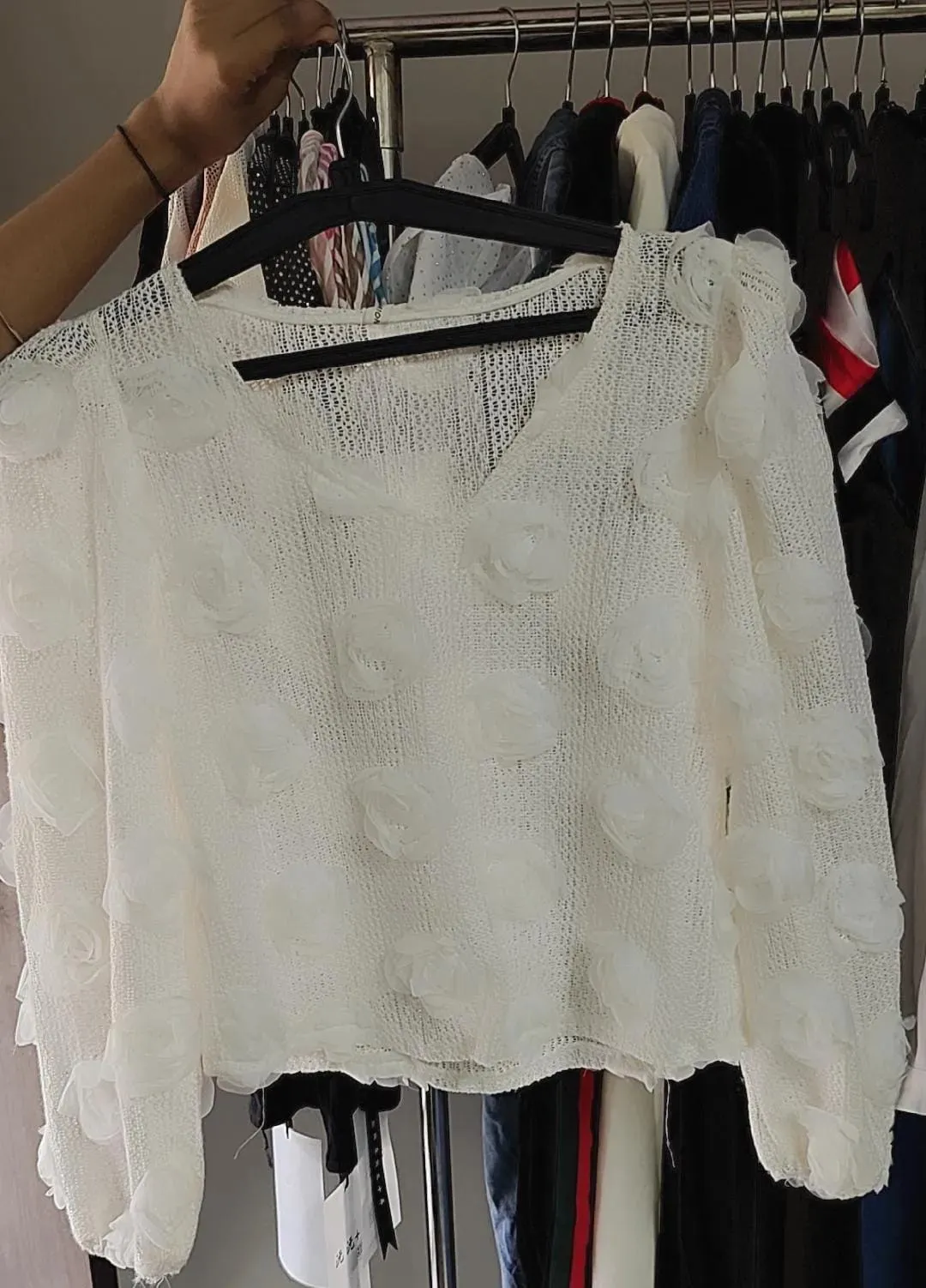 Premium jute fabric flower top