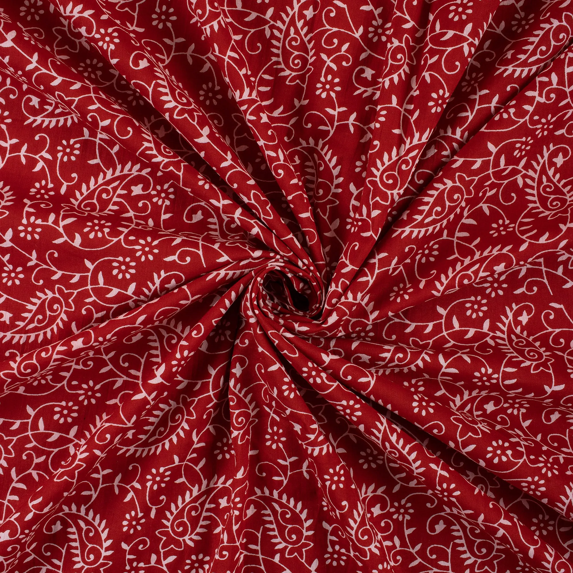 Premium Leaf Block Pure Cotton Fabric