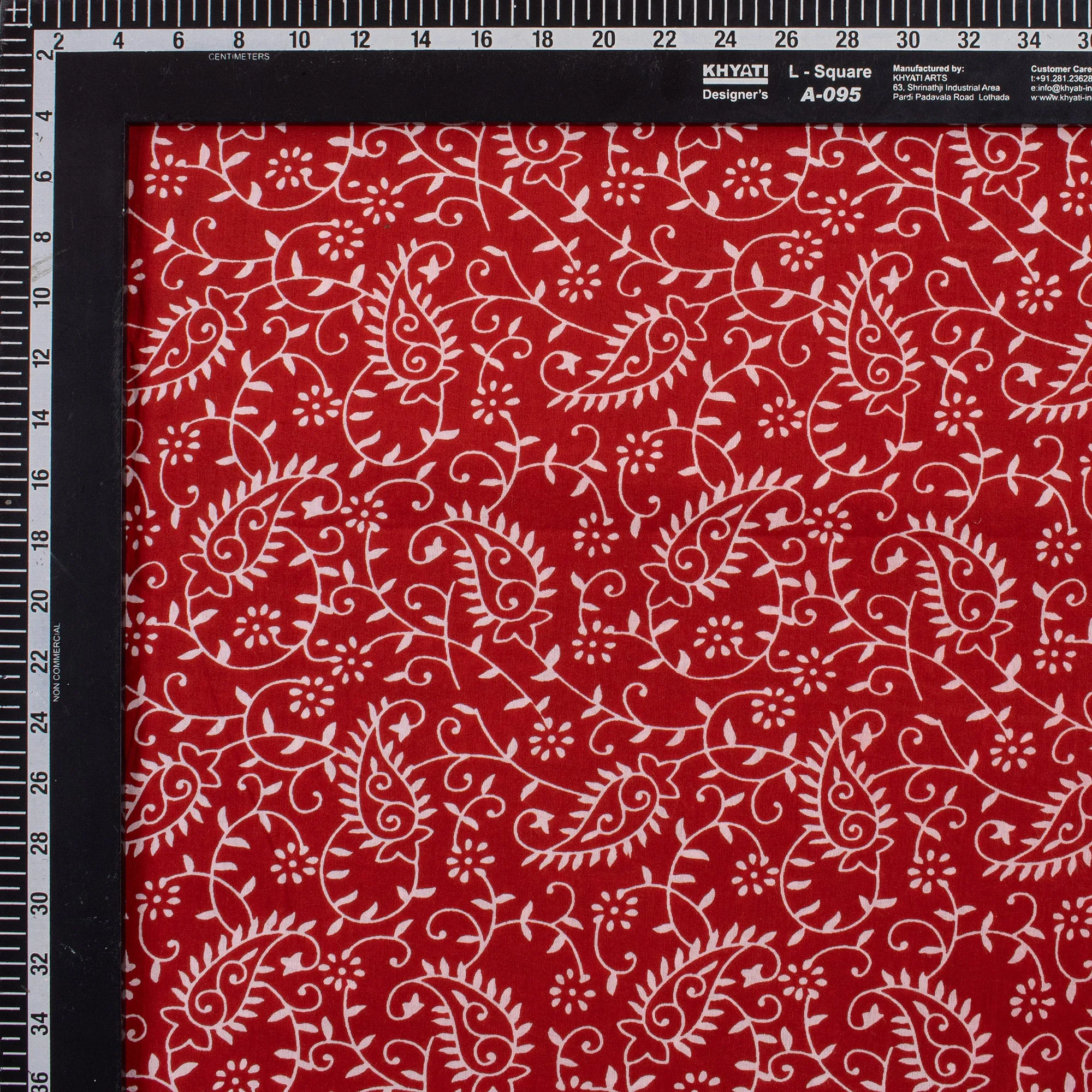 Premium Leaf Block Pure Cotton Fabric