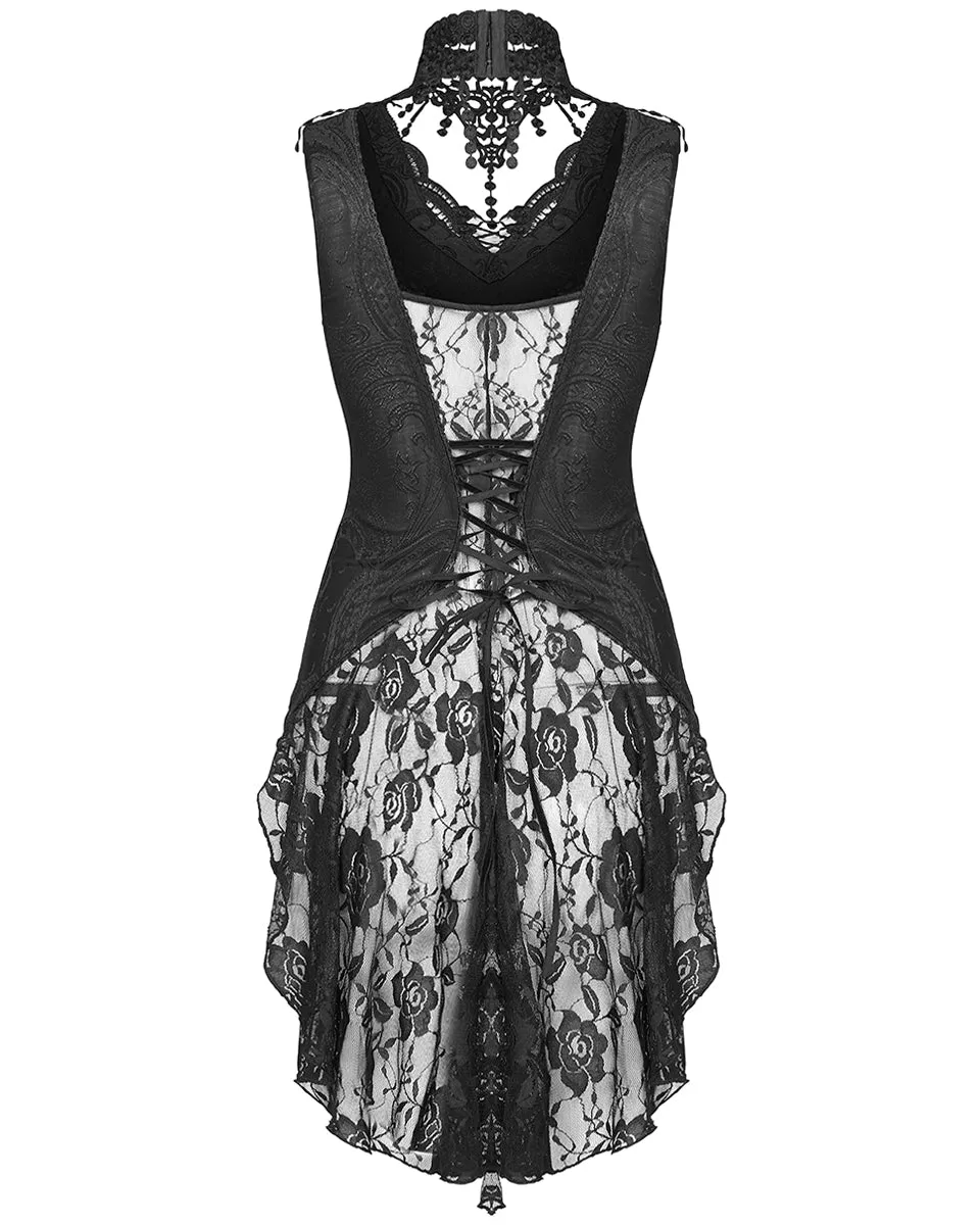 Punk Rave Asterleine Womens Tailed Gothic Tank Top - Black