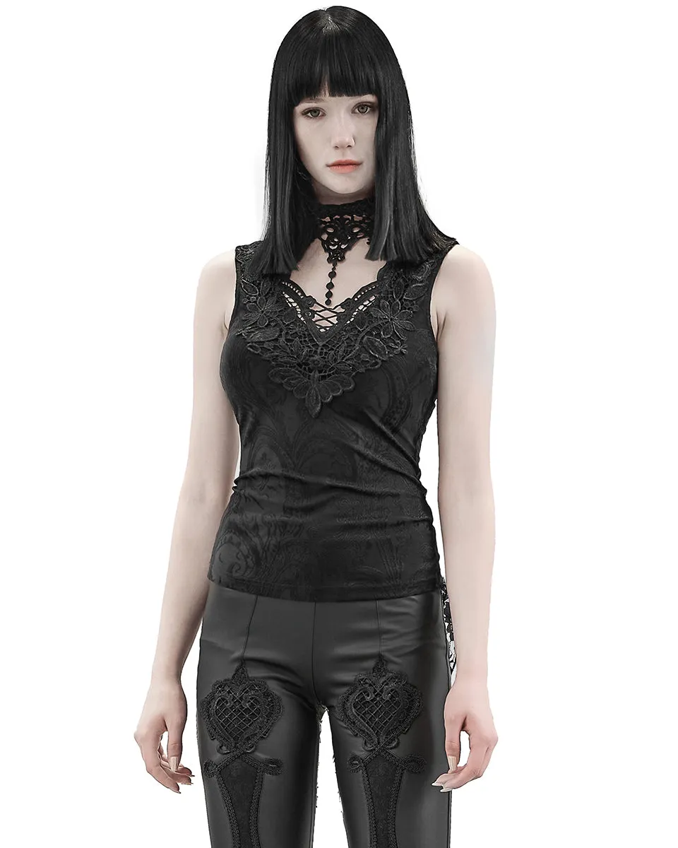 Punk Rave Asterleine Womens Tailed Gothic Tank Top - Black