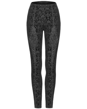 Punk Rave Avalissia Gothic Devore Leggings