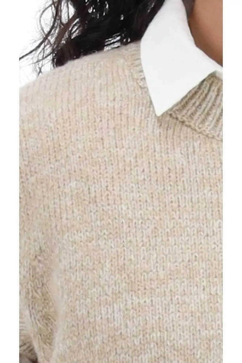Regina Vest Beige Speckle
