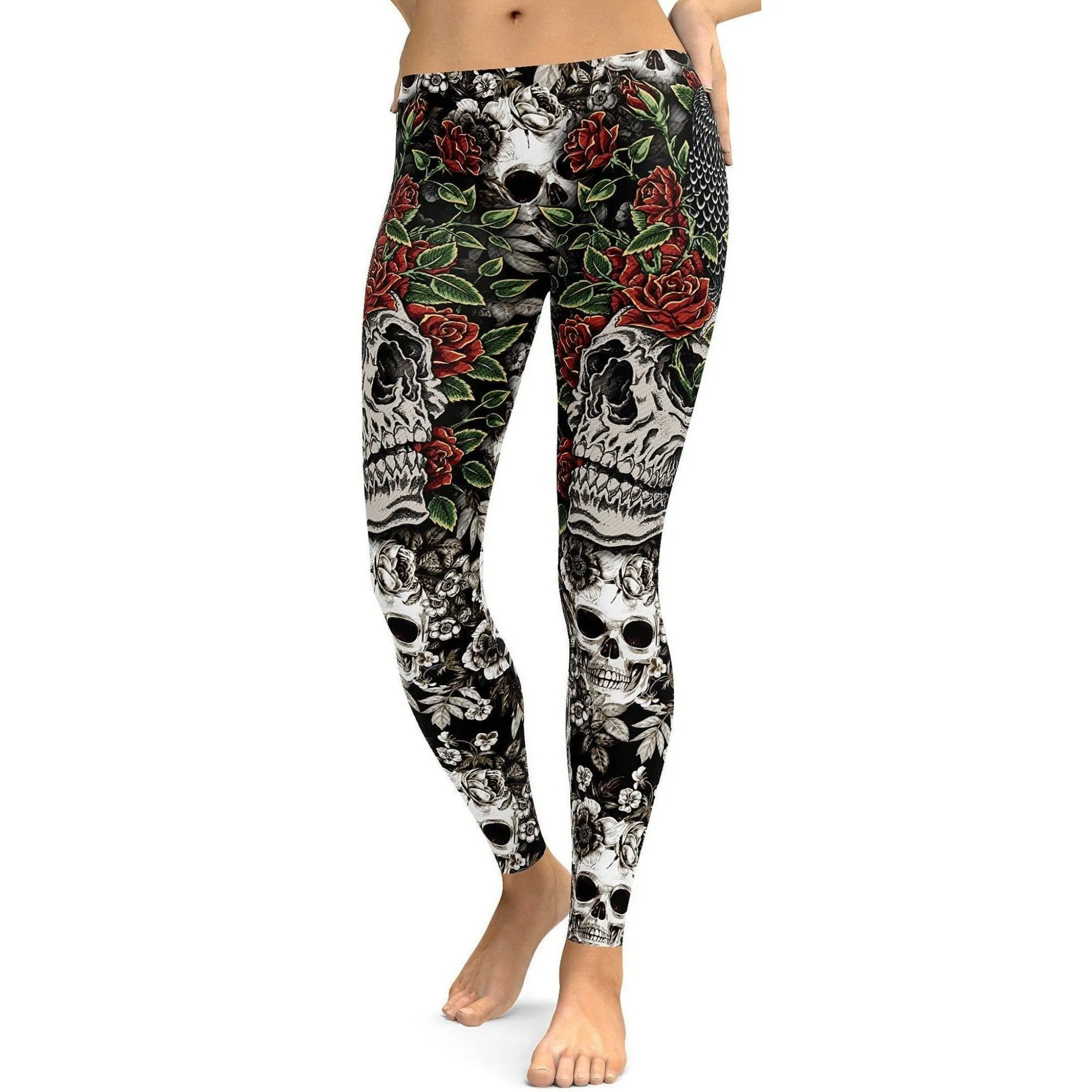 Skulls & Roses Leggings