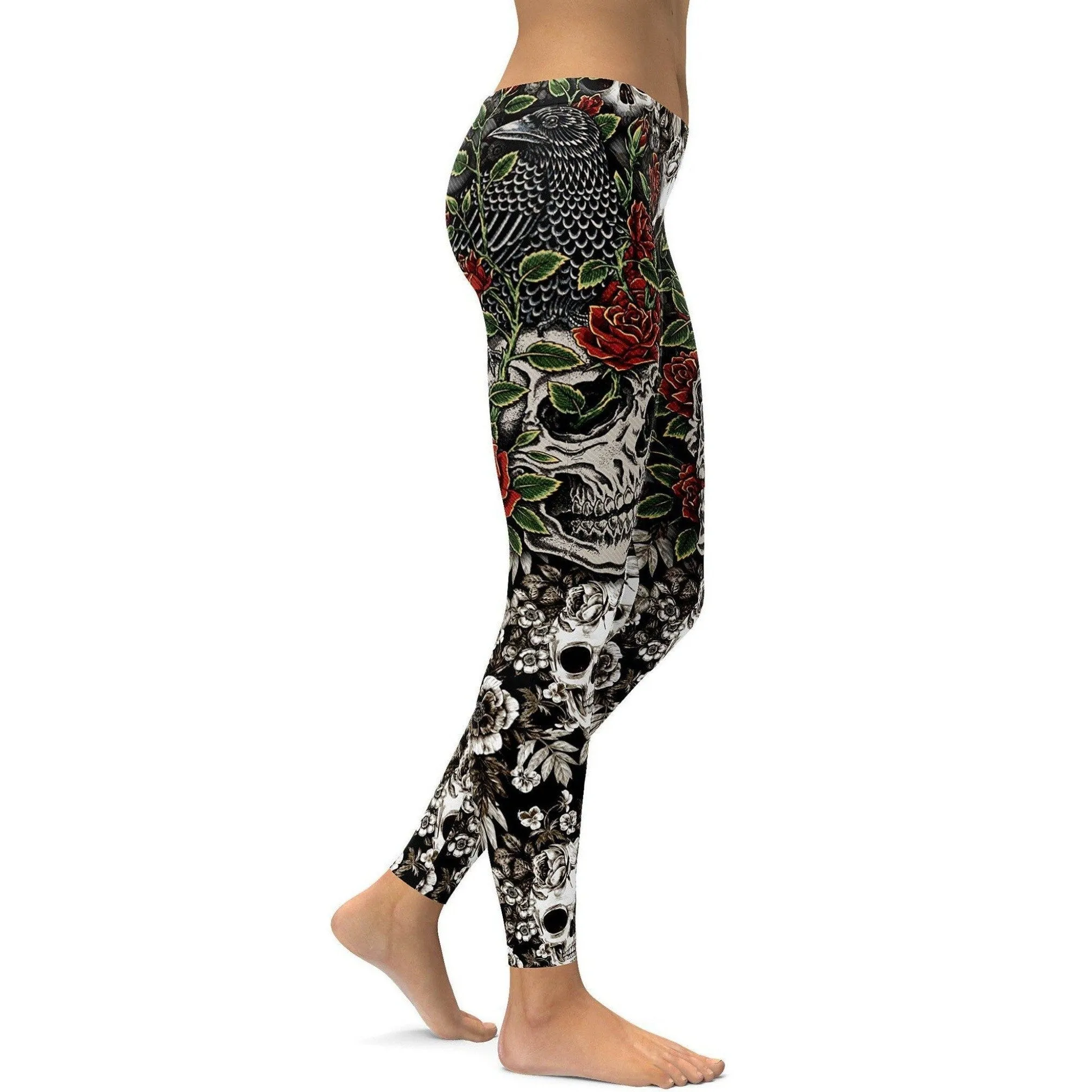 Skulls & Roses Leggings