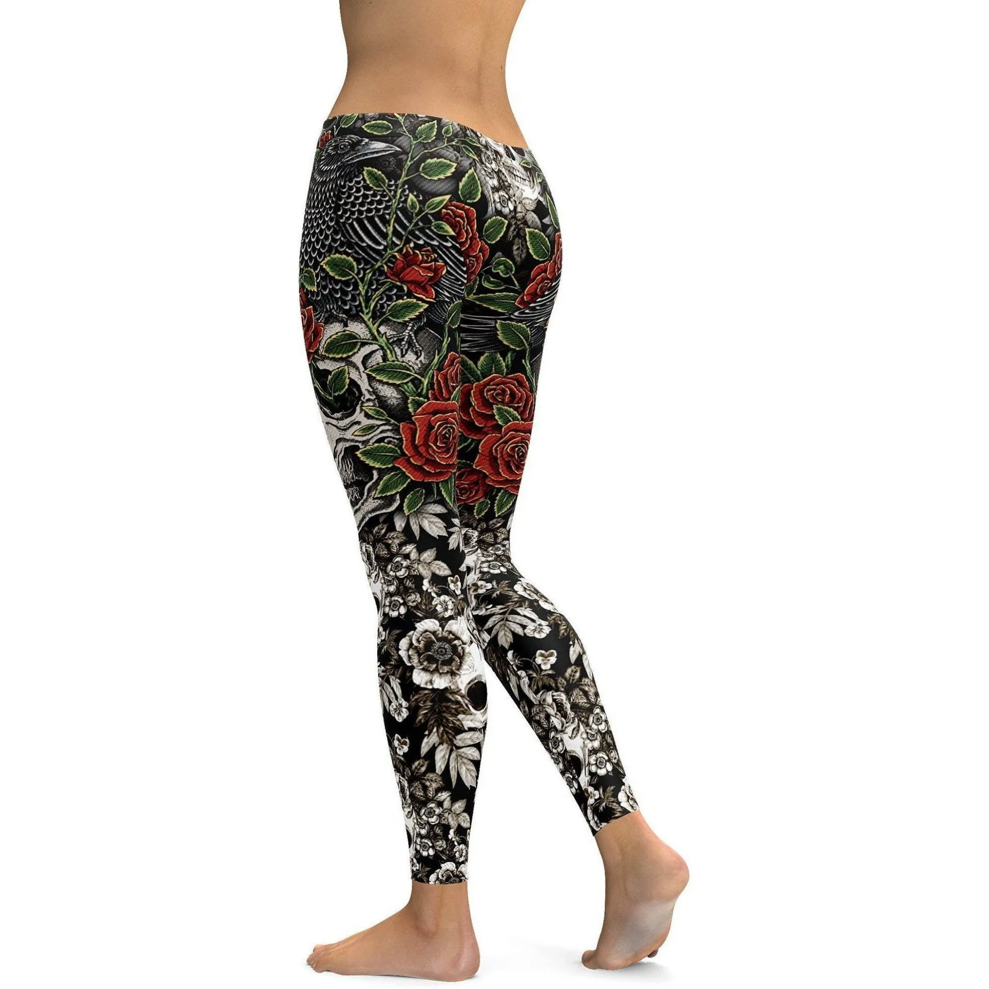 Skulls & Roses Leggings