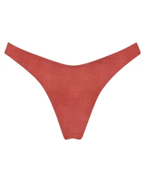 Slip Bikini Donna Naomi Shiny 47 Rosso Mattone