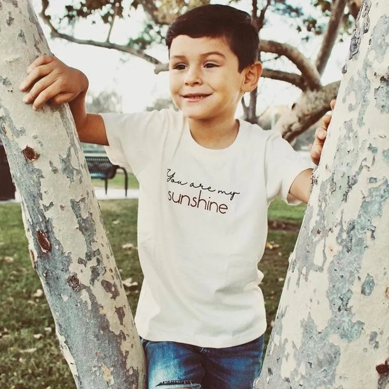 Toddler/Kid "You are my Sunshine" Letter Print T-shirt