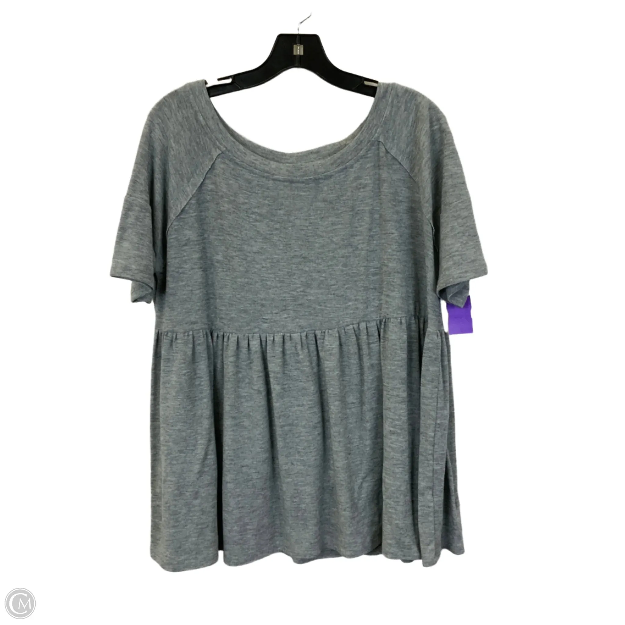 Top Short Sleeve By Hayden La In Grey, Size: M
