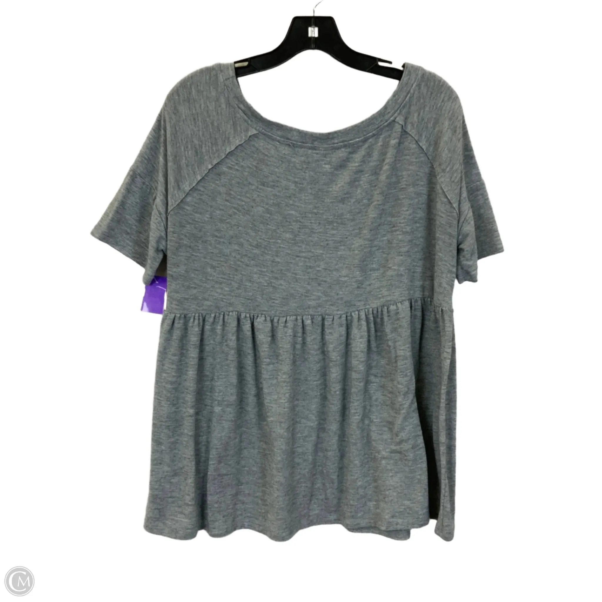 Top Short Sleeve By Hayden La In Grey, Size: M