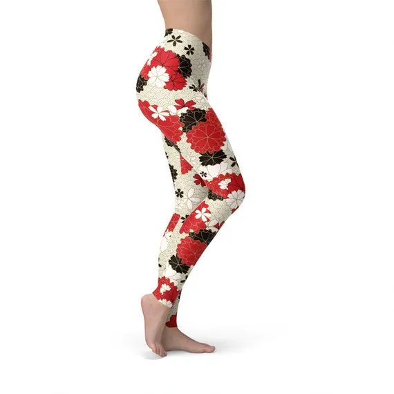 Women’s Japanese Cherry Blossom Leggings
